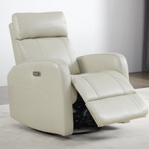 Larkin leather hot sale power glider recliner